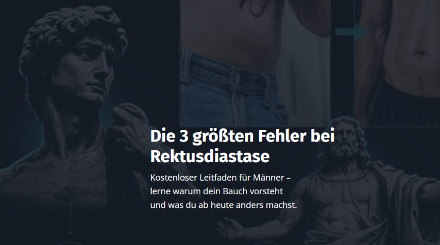 Die 3 größten Fehler bei Rektusdiastase — Gratis-Leitfaden